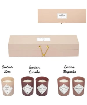 
Een 5-delige geurbeleving Transformeer elke ruimte in een toevluchtsoord van rust en luxe met deze luxe geurkaarsen cadeaubox Deze zorgvuldig samengestelde collectie, gepresenteerd in een stijlvolle beige uitvoering, vertegenwoordigt het summum van sfeervolle verlichting en aromatische verfijning. Elke kaars, ambachtelijk vervaardigd en genesteld in een elegant glazen omhulsel, belooft niet alleen een visueel genot, maar ook een olfactorische reis die de zintuigen prikkelt en de geest kalmeert.  Een symfonie van geuren in stijlvol beige De beige geurkaarsen set is een Cadeau van sereniteit en biedt een unieke combinatie van esthetiek en aroma. De subtiele beige kleur van de kaarsen voegt een vleugje elegantie toe aan elke kamer, terwijl de rijke geuren een uitnodigende en ontspannen sfeer creëren. Elke kaars is een belofte van urenlang genot, perfect voor meditatieve momenten of als sfeerverlichting tijdens intieme bijeenkomsten.  Luxe cadeauverpakking voor speciale momenten Op zoek naar het perfecte cadeau? De cadeaubox met 6 luxe geurkaarsen is de ideale keuze voor elke gelegenheid. Of het nu gaat om een verjaardag, een jubileum, of een teken van waardering, deze set is verpakt in een luxe geschenkverpakking die direct indruk maakt. Schenk een ervaring van welzijn en luxe aan geliefden, vrienden, of collega's en deel de magie van deze bijzondere kaarsen set.  Creëer een Oase van Rust met Elke Kaars Elke kaars in deze 5-delige geurkaarsen set is zorgvuldig ontworpen om een unieke sfeer te creëren, waardoor je huis verandert in een toevluchtsoord van comfort en stijl. Van de zachte gloed van het kaarslicht tot de verleidelijke aroma's die elke hoek van de kamer vullen, deze kaarsen set is uw sleutel tot een wereld van ontspanning en verfijning. Materiaal: Glas