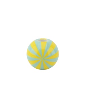 
CANDY SWIRL - Bring a cheerful, playful vibe into your home with this brightly colored Candy Swirl candle holder! Its compact size and striking, candy-inspired design make this candlestick a true eye-catcher on any table, windowsill, or shelf. Made from sturdy dolomite and finished in sparkling colors, this candle holder instantly adds a festive accent to your interior. Whether you’re throwing a party, want to brighten up your living room, or are looking for an original gift, this Candy Swirl candle holder is sure to bring a smile! A joyful eye-catcher in any interior. Key features:- Original Candy Swirl design- Made from durable dolomite- Brightlly colored, playful finish- Compact size, fits anywhere- Suitable for standard dinner candles- Dimensions: 7x7x7 cm Styling tip:Combine this candle holder with other colorful accessories or group several Candy Swirl holders together for a playful and festive effect. Use candles in matching bright colors for an extra striking look. Place the candle holder on a tray with some (fake) candies or small vases for an irresistibly sweet spot that will make everyone happy! Merk: Candle holder - Swirl - Dolomite - Yellow/Mint - 7x7x7cm