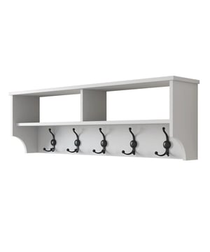 
Productkenmerken:Kapstok met 2 open vakken en 5 haken.Melamine spaanplaten.Dikte: 18 mm.Metalen haken.Productafmetingen: Lengte 120 cm x Breedte 22,2 cm x Hoogte 37,2 cm - Nettogewicht 10,23 kg.Pakketafmetingen:Pakket nr. 1: Lengte 128 cm x Diepte 27 cm x Hoogte 10 cm - Brutogewicht 11 kg. Merk: CaliCosy Kleur: White