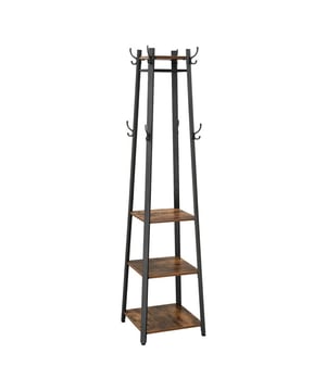 
Ontdek onze Kapstok met 3 niveaus, haken en stangen - H180 cm, perfect om een opbergoplossing in uw hal te bieden. Dankzij de 3 niveaus kunt u andere spullen zoals schoenen of tassen opbergen. Het industriële design past bij elke interieurstijl. Productkenmerken: Hoofdmateriaal: Spaanplaat, Staal. 3 niveaus. Productafmetingen: Lengte 43 cm x Hoogte 180 cm x Diepte 43 cm - Netto gewicht: 10,5 kg. Verpakkingsafmetingen: Pakket nr.1: Hoogte 57,5 cm x Breedte 47,6 cm x Diepte 10,5 cm - Bruto gewicht: 11,4 kg. Merk: CaliCosy Kleur: Wooden Effect