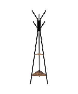 
Ontdek onze staande kapstok met 2 planken - 179 cm hoogte, een praktische opbergoplossing voor je entree. De 2 planken bieden ruimte voor extra accessoires of decoratie. Het industriële ontwerp van de kapstok past bij alle interieurstijlen. De hoogte ervan maakt het mogelijk om lange jassen op te hangen. Productkenmerken: Belangrijkste materiaal: Spaanplaat, staal. 2 planken. 6 haken. Afmetingen van het product: Lengte 49,5 cm x Hoogte 179 cm x Diepte 49,5 cm - Nettogewicht: 3,4 kg. Afmetingen van de verpakking: Pakket n.º 1: Hoogte 70,8 cm x Breedte 42 cm x Diepte 7,3 cm - Bruto gewicht: 4,46 kg. Merk: CaliCosy Kleur: Black