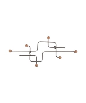 
Coat Rack – Functioneel en trendyDe coat racks van Present Time komen in verschillende vormen en kleuren, perfect passend binnen ons Funky Vibes thema. De houten knoppen in combinatie met een trendkleur zorgen voor een speelse en stijlvolle uitstraling. Liever iets rustigers? Kies dan voor een van de neutrale modellen die een subtiele charme toevoegen aan je ruimte. - Afmeting: 60,5x4x26,5 - Kleur: Grijs - Materiaal: Metaal