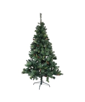 
Deze kunstkerstboom Royal Majestic Spar geeft meteen bij het uitpakken al sfeer doordat hij groot en vol is en voorzien is van verschillende taksoorten met dunne en dikke naalden. Daarbij is hij voorzien van dennenappels waardoor hij meteen al sfeervol is als je de boom hebt staan. Uiteraard kun je hem nog heel mooi versieren met kerstballen, slingers of andere decoratie, maar op zichzelf staat hij al mooi. Hij is 180 cm hoog en heeft een mooie volle uitloop naar 107 cm breedte beneden. De boom is voorzien van een metalen standaard waardoor je met deze aanschaf in één keer klaar bent.Het opzetten is goed te doen voor iedereen. De basis bestaat uit 3 stamdelen. De takken vouwen zich automatisch uit als je hem op zet en erna hoef je alleen nog de tak uiteinden te vormen zoals jij het wilt; 'Een kind kan de was doen'. MaterialenDe buitentakken zijn gemaakt van 3 soorten takken met harde hoogwaardige PVC naalden. gecombineerd met zachte PVC naalden aan de binnenzijde voorzien van zodat de boom vol overkomt. Door gebruik van meerdere taksoorten ziet hij er natuurgetrouw uit, zeker in combinatie met de dennenappels erbij.Producteigenschappen:Aantal takken: Deze kunstkerstboom heeft 667 takken180 cm hoog, 107 cm breedKleur: Donkergroen met lichtgroenEenvoudig op te bergen voor het volgende jaar.Al onze bomen voldoen aan de strenge Europese regelgeving ten aanzien van brandveiligheid, vlamvertragingWe adviseren een lichtketting van 15 meter voor deze boom.Niet onbelangrijk: Deze bomen zijn zeer compact opgeborgen in de doos, waardoor hij niet veel plek in neemt, maar 82x34x32 cmVerkrijgbaar in de maten 150, 180 en 210 cmConstructieDeze boom heeft een scharnierende constructie met metalen takken en een metalen stam. Hij bestaat uit 3 stam delen en een standaard. Zodra de boom neergezet wordt, vallen de takken op zijn plaats. Hiermee krijg je ringen van dennengroen. Vouw de takken uit volgens de instructies in de gebruiksaanwijzing en vorm zo de boom.Wat zit er in de verpakkingDeze kerstboom wordt geleverd inclusief in een doos met metalen kunstkerstboomvoet (met 4 poten voor een goede balans). - Afmeting: L - Kleur: Groen - Materiaal: PVC