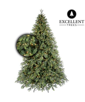 
De Excellent Trees® LED Kalmar kunstkerstboom 240 cm met verlichting heeft een mooie uitstraling door zijn klassieke vorm. Hij krijgt door de combinatie van harde en zachte dennennaalden een vol en natuurlijk karakter. Het unieke aan deze kerstboom zijn de lichtgroene uitlopen aan het einde van de takken. Deze lichtgroene uiteinde van de takken geeft de boom een extra natuurlijk effect. Het lijkt alsof de kerstboom net uit het bos is gehaald. De boom is 240 cm hoog en heeft een diameter van 157 cm.De zijtakjes zijn afgewerkt met een rond uiteinde en met een bruine nerf zodat het een natuurlijke uitstraling heeft. De boom heeft een luxe metalen voet die door middel van 1 schroef vast te zetten is. Hij is tevens voorzien van antislip rubberen noppen zodat de boom stevig en goed in balans staat.Direct klaar: paraplusysteem De kunstkerstboom wordt met het eenvoudige paraplu systeem binnen enkele minuten opgezet. Met de aanwezige verlichting geeft het direct kerstsfeer in huis of op kantoor. De 4 verschillende onderdelen moeten enkel op elkaar gezet worden en de takken dienen nog uitgevouwen te worden zodat de kunstkerstboom de perfecte look krijgt.Verlichting kunstkerstboomDe kerstboom is voorzien van verlichting die al verwerkt is in de takken. De boom is mooi vol en de energiezuinige LED-lampjes geven een prachtig warm wit licht. Hij heeft nog voldoende ruimte over voor versiering om de kerstboom volledig te decoreren.. Het zijn 450 LED lampjes welke netjes in de boom zijn verwerkt. Aansluitsnoer is 5 meter lang en groen van kleur. Eigenschappen Excellent Trees® Kalmar kunstkerstboom 240 cmMetalen voet Kleur: groenBruine nerven op de takkenHoogte boom: 240 cmDiameter boom: 157 cmAantal takken: 3908 takken Inclusief verlichting: ja Aantal lampjes: 610 lampjes Inclusief sneeuw: nee Inclusief versiering: neeMateriaal: PVC/PEAdviesKunstkerstbomen bestaan meestal uit 2 of 3 delen, dit is afhankelijk van de hoogte van de kerstboom. Om de kerstboom een zo natuurlijk mogelijke look te geven begint u met de takken van het onderste deel uit te vouwen. Begin altijd vanuit de stam naar buiten te werken, vouw hierbij takje voor takje uit. Probeer de onderkant van de takken zo plat mogelijk te laten. Een echte boom heeft namelijk ook platte takken. De onderste takken kunt u naar beneden buigen zodat de standaard minder zichtbaar blijft. Vouw op deze manier alle takken van onder naar boven in het juiste model zodat er geen open ruimtes meer zichtbaar zijn. Hoe meer takken de kerstboom heeft des te voller deze wordt.LeveringDe kerstboom wordt geleverd in een stevige doos met handvat zodat hij na de feestdagen gemakkelijk op te bergen is. GarantieBij de Excellent Trees® LED Kalmar kunstkerstboom 240 cm zit 3 jaar garantie en kun je jarenlang genieten van deze prachtige boom die als ware eyecatcher geen enkel jaar mag ontbreken tijdens de feestdagen. - Afmeting: 240 cm - Kleur: Groen - Materiaal: Polyetheen