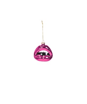 
ORIGINAL XMAS ORNAMENTS- Your Xmas will not be complete without funny Xmas decoration. Important features:- Made of glass- Size: 8,5x3,5x8,5cm Styling tip: You can also hang the ornamenten above your table or on a standing branch.  Merk: Ornament - Xmas hanger - Lip - Glass - Pink - 8,5x3,5x8,5cm