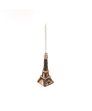 
ORIGINAL XMAS ORNAMENTS- Your Xmas will not be complete without funny Xmas decoration. Important features:- Made of glass- Size: 5x5x13,5cm Styling tip: You can also hang the ornamenten above your table or on a standing branch.  Merk: Xmas Hanger - Eiffel Tower - Glass - 5x5x13,5cm
