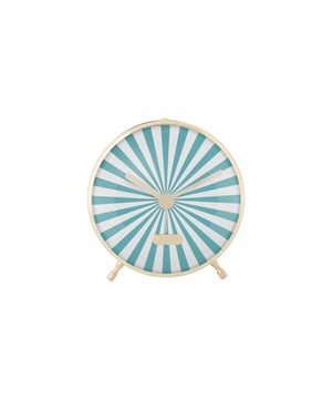 
De Candy Swirl wekker van Karlsson wekt je zoet of zorgt dat je niet te laat komt bij je etentje! De vrolijke, speelse wijzerplaat is een heuse blikvanger voor in jouw interieur. Zet hem op een bijzettafeltje of op je nachtkastje. Wat is 'ie leuk, die Candy Swirl wekker van Karlsson. - Afmeting: 12,5x12,5x - Kleur: Blauw - Materiaal: Metaal