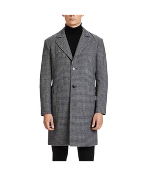 TOM TAILOR Mens Trench Over Coat
	Classic Lapels
	Long Length
	Wool Blend
	Button Fastening
	V Neckline
	Long Sleeves with Button placket
	2 Side Pockets and 1 Inner Pocket
	Dry Clean Only
	Formal Office, Business, Casual use
	Made In China
	Slim Fit
	All Season
	3 Pockets


Material:

Charcoal Grey: 61% Polyester, 17% Viscose, 11% Wool, 4% Polyamide, 4% Acrylic, 3% Cotton

Camo: 79% Polyester, 15% Wool, 2% Viscose, 2% Acrylic, 2% Polyamide

Yellow Line: 78% Polyester, 11% Wool, 4% Acrylic, 3% Polyamide, 3% Viscose 1% Cotton

Camel: 61% Polyester, 17% Viscose, 11% Wool, 4% Polyamide, 4% Acrylic, 3% Cotton

Black and Grey: 75% Polyester, 15% Wool, 6% Acrylic, 2% Polyamide, 2% Cotton