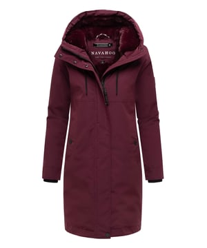 De Hageltanz parka van Navahoo combineert een urban design met functionele details. Glad aan de buitenkant, zacht imitatiebont aan de bovenkant van de binnenzijde en licht gewatteerd aan de onderkant – perfect voor koude winterdagen. Gevoerde capuchon met trekkoord, hoge kraag en verborgen tweewegsritssluiting zorgen voor betrouwbare bescherming. Buitenzakken met fleecevoering en veilige binnenzakken met rits voor praktisch gebruik. Lang model met geribde boorden en verstelbare split. Furfree. Verkrijgbaar in 7 kleuren en maten S–6XL.