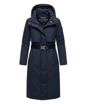Elegancia y funcionalidad en uno: el parka WALDBUMMLER de Navahoo destaca por su diseño resistente a la intemperie y detalles cuidados. El material exterior liso, cortaviento e impermeable (columna de agua >5000 mm) protege de forma fiable contra viento y lluvia. Una capucha desmontable, bolsillos exteriores cálidos, prácticos bolsillos interiores y un cinturón con hebilla metálica acentúan la silueta femenina. Detalles de marca de alta calidad completan el diseño. Disponible en 7 colores y tallas XS–3XL.