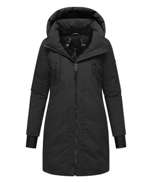 El parka de mujer Winterzart de Navahoo ofrece máxima protección y comodidad en días helados. Con una columna de agua de 5.000 mm, es resistente al viento y al agua, mientras que el acolchado cálido y el forro polar en la espalda y los laterales brindan una sensación agradable. Capucha desmontable con cordones largos, cintura ajustable, aberturas laterales y puños con orificio para el pulgar lo hacen muy funcional. Bolsillos interiores y exteriores ofrecen espacio seguro. Disponible en 10 colores y tallas de la S a la 6XL.