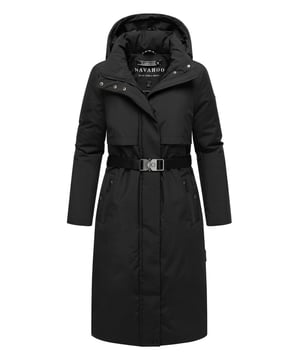 Elegancia y funcionalidad en uno: el parka WALDBUMMLER de Navahoo destaca por su diseño resistente a la intemperie y detalles cuidados. El material exterior liso, cortaviento e impermeable (columna de agua >5000 mm) protege de forma fiable contra viento y lluvia. Una capucha desmontable, bolsillos exteriores cálidos, prácticos bolsillos interiores y un cinturón con hebilla metálica acentúan la silueta femenina. Detalles de marca de alta calidad completan el diseño. Disponible en 7 colores y tallas XS–3XL.