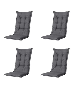 
Madison Tuinkussens – Set van 4 | Comfort en Stijl voor jouw TuinGeef je tuinmeubelen een stijlvolle en comfortabele upgrade met deze set van 4 Madison tuinkussens. Madison, een gerenommeerd Nederlands merk, staat bekend om hoogwaardige kussens die zowel comfort als duurzaamheid bieden.Deze kussens zijn gemaakt van kwalitatieve materialen die bestand zijn tegen verschillende weersomstandigheden. De zachte, goed gevulde vulling zorgt voor optimaal zitcomfort, terwijl de stevige stof langdurig mooi blijft. Dankzij de neutrale en tijdloze ontwerpen passen deze tuinkussens perfect bij verschillende tuinsets en stijlen.Voordelen van de Madison tuinkussens: Set van 4 – ideaal voor complete tuinsets Hoogwaardige materialen en uitstekende afwerking Comfortabele vulling voor extra zitgemak Duurzaam en weerbestendig Geschikt voor diverse buitenmeubelenCreëer een sfeervolle en comfortabele buitenruimte met de tuinkussens van Madison! - Afmeting: Ca. 123x50 cm - Kleur: Grijs - Materiaal: Katoen
