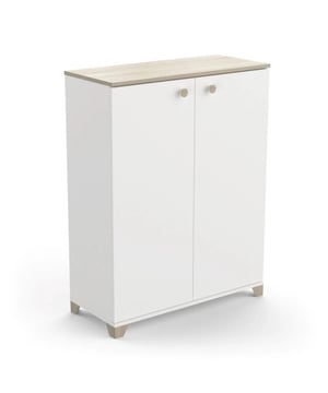 
Ontdek onze kleine buffetkast met 2 openslaande deuren in eiken kronberg en wit decor - L79,7 cm. Ideaal voor kleine ruimtes, deze buffetkast zal de vloerruimte niet belasten. Met 3 planken kunt u al uw spullen opbergen. Het eigentijdse ontwerp past bij elke interieurstijl. Productkenmerken: 2 openslaande deuren. Eiken kronberg en wit decor. Gemaakt van 15 en 18 mm spaanplaat. 2 in hoogte verstelbare planken op 3 niveaus (bruikbare afmetingen: L 76,5 x D 32,7 cm). Maximale belasting 10 kg. Knopvormige plastic handgrepen. Trapeziumvormige plastic poten. Rechte rand van 17 mm. Zelf te monteren. Voor huishoudelijk gebruik. Productafmetingen: Lengte 79,7 cm x Breedte 35,1 cm x Hoogte 104,2 cm - Nettogewicht: 26,81 kg. Afmetingen van het pakket: Pakket nr. 1: Lengte 41,3 cm x Hoogte 13,4 cm x Diepte 103,7 cm - Brutogewicht: 27,5 kg. Merk: CaliCosy Kleur: Wooden Effect
