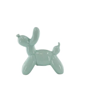 
SAVE MONEY AND MOMENTS - Are you looking for a money bank that is functional and good looking? The balloon dog money bank is the perfect styling object and gift for all ages. It is made of coloured ceramics and with the size of 17x7x17cm it fits everywhere.  Important features:- Made of ceramics- Colour: Light Green- Size:17x7x17cm Styling tip: The ballon dog moneybank is the perfect gift for all ages.  Merk: Ornament- Money Bank Balloon Dog- Mint green-17x7x17cm