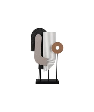 
Statue Abstract Art – Kunst die spreektDit abstracte kunstwerkje van Present Time is een ware blikvanger in je interieur. De warme moderne kleuren geven de sculptuur een verfijnde uitstraling, terwijl het abstracte ontwerp zorgt voor een speelse en unieke toevoeging aan je ruimte. Een perfecte manier om je stijl te benadrukken en een statement te maken. - Afmeting: 31x10x53,5 - Kleur: Multicolor - Materiaal: Hout