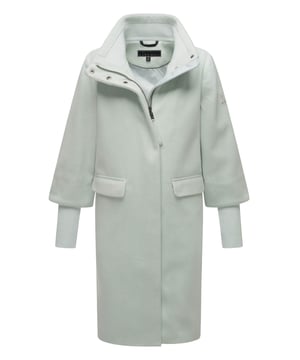 Der elegante Übergangsmantel Polarblüte von Navahoo überzeugt mit hochwertiger Verarbeitung und stilvollem Design. Sein leicht taillierter Schnitt betont die feminine Silhouette, während Stehkragen, Reißverschluss und Druckknopfleiste zuverlässig vor Wind schützen. Zwei Eingrifftaschen außen sowie zwei Innentaschen bieten praktischen Stauraum. Der Po- und Beckenbereich wird optimal bedeckt – ideal für kühlere Tage in Freizeit und Beruf. Erhältlich in mehreren Farben und Größen S–3XL.