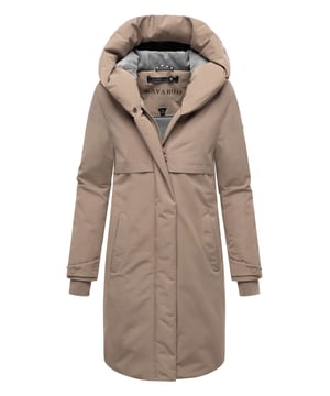 Der Wintermantel Domingaa von Navahoo vereint urbanen Stil mit funktionalen Details. Die warme Wattierung und das weiche Fleecefutter im Inneren sorgen für hohen Tragekomfort an kalten Tagen. Der lange Schnitt schützt zuverlässig vor Wind und Kälte, während die verdeckte Magnetverschlussleiste einen modernen Look verleiht. Praktische Taschen und markentypische Details runden das Design ab. Erhältlich in 9 Farben und Größen XS–3XL.