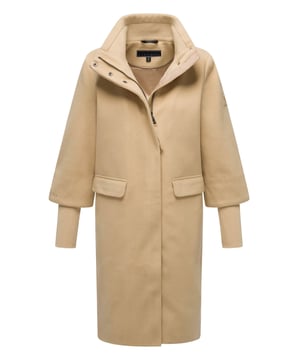 Der elegante Übergangsmantel Polarblüte von Navahoo überzeugt mit hochwertiger Verarbeitung und stilvollem Design. Sein leicht taillierter Schnitt betont die feminine Silhouette, während Stehkragen, Reißverschluss und Druckknopfleiste zuverlässig vor Wind schützen. Zwei Eingrifftaschen außen sowie zwei Innentaschen bieten praktischen Stauraum. Der Po- und Beckenbereich wird optimal bedeckt – ideal für kühlere Tage in Freizeit und Beruf. Erhältlich in mehreren Farben und Größen S–3XL.