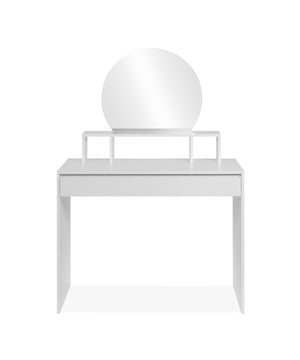 
Productkenmerken: Wit.Gemaakt van spaanplaat en MDF, afgewerkt met melamine- of papierdecor.Kaptafel met 1 afgeronde spiegel, 3 bovenste vakken, 1 grote lade.Productafmetingen: Lengte 100 cm x Diepte 40 cm x Hoogte 140 cm - Nettogewicht: 23 kg.Pakketafmetingen:Pakket nr. 1: Lengte 109,5 cm x Diepte 86 cm x Hoogte 7,5 cm - Brutogewicht: 25 kg. Merk: CaliCosy Kleur: White
