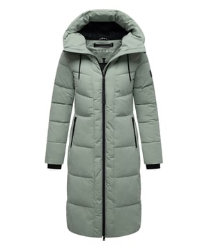Der Damen-Steppmantel SCHOKOKUSS von Navahoo verbindet zeitloses Design mit funktionalem Komfort – ideal für kalte Wintertage. Das gradlinige Steppmuster sorgt für eine urbane Optik, während der weich gefütterte obere Innenbereich mit Fleecestoff angenehme Wärme bietet (nicht in den Ärmeln). Eine fest integrierte Kapuze mit Kordelzug, der hochschließende Kragen und ein Zwei-Wege-Reißverschluss schützen zuverlässig vor Wind und Wetter. Praktische Taschenlösungen – zwei warme Außentaschen mit Reißverschluss und zwei sichere Innentaschen – runden das Design ab. Erhältlich in 10 Farben und Größen XS–6XL.