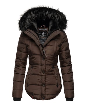 Die Marikoo Winterjacke Lotusblüte überzeugt mit Funktionalität und luxuriösem Design. Das warme Teddyfell im oberen Innenbereich, der kuschelige Kunstfellkragen (abnehmbar) und das wasserabweisende Obermaterial machen sie zum idealen Begleiter für kalte Wintertage. Praktische Details wie zwei Reißverschluss-Brusttaschen, zwei fleecegefütterte Außentaschen und eine Innentasche mit Kopfhörerausgang bieten viel Komfort. Mit hochwertiger Steppoptik, eleganten Kunstlederdetails, abnehmbaren Zipper-Pullern und leicht tailliertem Schnitt ist die Jacke sowohl stilvoll als auch funktional.
Material: Oberstoff/Futter/Wattierung 100% Polyester; Kunstfell 90% Polyacryl, 10% Polyester.