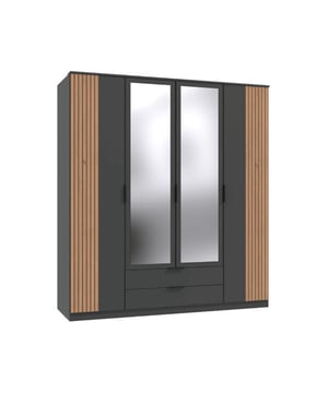 
Productkenmerken: Kast met draaideuren 180 cm.1 spiegel. 2 laden.Plankenuitstraling, inclusief 2 legplanken en 2 kledingstangen.Spaanplaat, kwaliteit E1, bekleed met decoratief papier.Gemaakt in Duitsland. Productafmetingen: Lengte 180 cm x Diepte 58 cm x Hoogte 199 cm - Netto gewicht: 144 kg.Pakketafmetingen: Pakket nr. 1: Lengte 162,4 cm x Hoogte 4,6 cm x Diepte 44,8 cm - Bruto gewicht: 24 kg.Pakket nr. 2: Lengte 202 cm x Hoogte 3,8 cm x Diepte 57,1 cm - Bruto gewicht: 25 kg.Pakket nr. 3: Lengte 198,6 cm x Hoogte 8,6 cm x Diepte 57,1 cm - Bruto gewicht: 44 kg.Pakket nr. 4: Lengte 194,6 cm x Hoogte 4,6 cm x Diepte 44,8 cm - Bruto gewicht: 25 kg.Pakket nr. 5: Lengte 192,6 cm x Hoogte 6,8 cm x Diepte 57,1 cm - Bruto gewicht: 34 kg.Totaal bruto gewicht: 152 kg. Merk: CaliCosy Kleur: Wooden Effect
