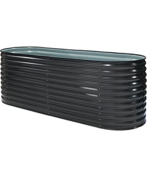
De Westmann Grow Faster decoratieve verhoogde plantenbak is gemaakt van gegalvaniseerd staal met een gegolfd metalen profiel en zet vakkundig accenten door zijn moderne vorm.De moderne Grow Faster verhoogde moestuin is een compleet object in de ware zin van het woord: het frame van de hoge plantenbak is gemaakt van gegalvaniseerd golfplaat en heeft bewust geen hoeken of randen. Alle montagedelen zijn zo voorbereid dat u ze eenvoudig en zonder enige voorkennis kunt monteren. De aangename hoogte van het verhoogde bed biedt u tuincomfort dat zacht is voor uw rug en draagt ​​bovendien bij aan een betere opwarming van de grond, wat een betere groei van uw planten garandeert. Nog een voordeel: voor een verhoogd plantenbed heb je geen grote tuin nodig. Omdat er slechts een kleine ruimte nodig is, is het ook mogelijk om op uw eigen balkon of terras te tuinieren: er is geen limiet aan wat u in de verhoogde perk kunt planten. Het verhoogde bed is ook ideaal als individuele erfafscheiding en is daardoor zowel decoratief als praktisch.Speciale kenmerken:Gegalvaniseerde staalplaatOppervlak met golfprofielDuurzaam en resistentRoestbestendig en onderhoudsarmOvale en moderne vormErgonomische stahoogteEenvoudige en snelle montage - Afmeting: - Kleur: Grijs - Materiaal: Metaal
