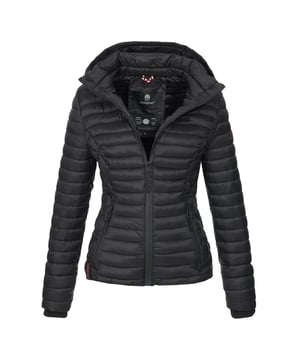 Die Marikoo Steppjacke Samtpfote überzeugt mit hochwertiger Verarbeitung, modischem Design und hohem Tragekomfort. Das weiche Obermaterial sowie die Kombination aus vertikaler und rautenförmiger Steppung verleihen ihr einen eleganten Look. Praktische Details wie eine abnehmbare Kapuze, zwei Reißverschlusstaschen und ein Logo-Patch am Oberarm runden das Modell ab. Mit leicht tailliertem Schnitt, warmen Rippbündchen und perfekter Passform bietet die Jacke sowohl Funktionalität als auch eine feminine Silhouette. Ideal für Alltag und Freizeit.
Material: Oberstoff/Futter/Wattierung 100% Polyester.