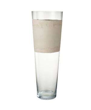 
Vase Delph Glass Transparent/Beige Extra Large Width24.5Height70Length24.5Weight2.51 kgCollectionZomer 2023Colour BeigeMaterial compositionCement(10%),glass(90%) Materiaal: