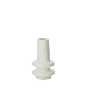 
Vase Lyra Clay White Small Width18Height32Length18Weight1.8 kgCollectionZomer 2025Colour WhiteMaterial compositionClay(90%),painting(10%) Materiaal: