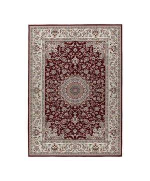 
- 160x230 CM   Tijdloos Oosters design, laagpolig en onderhoudsvriendelijk. Gemaakt van 100% polyester: slijtvast, kleurvast en machinewasbaar. Anti-slip rug voor extra veiligheid. Perfect voor woonkamer, slaapkamer of hal. Belangrijkste voordelen: Laagpolig & gemakkelijk te reinigen Machinewasbaar & duurzaam Anti-slip rug voor stabiliteit Klassiek Oosters patroon in rode tinten Keurmerk OEKO-TEX: Al onze machinaal geknoopte tapijten zijn gecertificeerd volgens Merk: Muratap Materiaal: Polyester Kleur: Rood Afmetingen: 160x230 CM Overig: Machine Wasbaar, Anti-Slip Rug, Anti-statisch en Anti-allergisch , Kleurvast en waterafstotend, Geschikt voor vloerverwarming, Geluiddempend, Digitaal geprint, Met franjes
