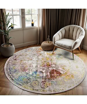 
Karakteristieke vintage vloerkleed met zijn versleten en verwassen plekken. - 133 CM ROND Vintage Picasso Collectie Platte Tapijten Karakteristiek voor de look van dit vloerkleed zijn versleten en verwassen plekken, die in veel gevallen kunstmatig zijn aangebracht. Precies dit design bepaalt de grote charme van vintage onze vloerkleden. Dit tapijt is er in vele verschillende kleuren, maten en vormen. Het is geluiddempend, voelt warm en zacht aan en heeft goede isolerende eigenschappen. De kleuren en ontwerpen zijn harmonieus en speciaal gekozen. Een echte Picasso voor op uw vloer. Dit vloerkleed geeft je huiskamer een warme sfeer. Verder is het kleed heel actueel door het moderne retro effect. Hierdoor past het perfect in een strak en modern interieur, maar je kunt het kleed ook prima combineren met klassieke meubelen. Vlekbestendig en onderhoudsvriendelijk omdat het kleed is gemaakt van synthetische Merk: Muratap Materiaal: Polypropyleen Kleur: Multikleur;Beige;Oranje;Terra Afmetingen: 133 CM ROND Overig: Anti-statisch en Anti-allergisch , Kleurvast en waterafstotend, Geschikt voor vloerverwarming, Geluiddempend