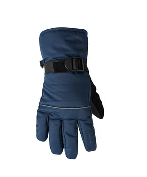 50% Polyester, 50% recycelter Polyester. Futter: Thinsulate. Bündchen: Verstellbar, Elastisch, Mit Klettverschluss. Stofftechnologie: Ared 5000, Atmungsaktiv, Hohe Wärme, PFC-frei, PFOA-frei, PFOS-frei, Wasserabweisend, Wasserdicht. Gepolstert, Sicherer Clip. Design: Kontrast, Logo. Texturiertes Greifen.