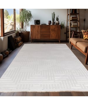 
- 120x170 CM     Prachtig designer vloerkleed geschikt voor slaapkamer en/of woonkamer. Dit vloerkleed geeft een rijke uitstraling aan uw interieur vanwege zijn 3D design. Dit vloerkleed is anti-statisch en anti-allergisch. Gemakkelijk in onderhoud en zeer gemakkelijk te stofzuigen. Artikeldetails: Gewicht 2,3 kg/m2 Materiaalsamenstelling 100% polypropyleen Frisee Poolhoogte 12 mm Productietechniek: Machinaal geweven Loopgeluiddempend Het in dit product gebruikte materiaal is getest op schadelijke stoffen en gecertificeerd volgens STANDAARD 100 door OEKO-TEX® Merk: Muratap Materiaal: Polypropyleen Kleur: Creme Afmetingen: 120x170 CM EAN: 8720728982762