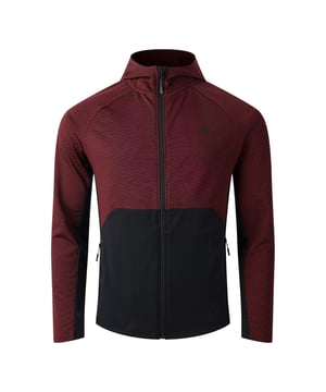 93% Gerecycled Polyester, 7% Elastaan. Stof: Kern Stretch. Ontwerp: Gedrukt. Zakken: 1 Zijzak, Rits. Bevestiging: Volledige ritssluiting. Halslijn: Kapitein. Mouwtype: Met lange mouwen. Stoftechnologie: Antibacterieel, Ademend, Chemicaliënvrij, Geurcontroleerd, SeamSmart-technologie. Stretch Binding. Zonneschatting: UPF 50+. 240 g/m². Eigenschappen van de kap: Gegroeid op de kap. XS: 34 in. S: 38 in. M: 40 in. L: 42 in. XL: 44 in. XXL: 48 in. 3XL: 51 in.