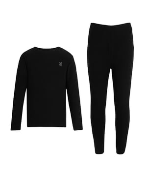 100% Recycled Polyester. Fabric: Brushed Back, Polyester Fleece. Design: Logo, Plain. Neckline: Crew Neck. Sleeve-Type: Long-Sleeved. Fabric Technology: Lightweight, Soft, Thermal. Contents: 1 Bottoms, 1 Top. Waistline: Elasticated. 3-4 Years: 22.5 in. 5-6 Years: 24 in. 7-8 Years: 26 in. 9-10 Years: 28.5 in. 11-12 Years: 31 in. 15-16 Years: 36 in. 13 Years: 32 in.