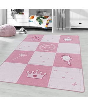 
Nieuwe Collectie kinderkamer vloerkleden in mooie en leerzame varianten. Speciaal ontwikkeld voor kinder -en babykamers. - 80x120 CM  PLAY Collectie Kids Vloerkleden De Play Collectie vloerkleden zijn opvallende bijzonder leerzame vloerkleden. Maak van uw kinderkamer of babykamer een leerzame kamer met dit tapijt. - Vlekbestendig en onderhoudsvriendelijk omdat het kleed is gemaakt van synthetische vezels. - Kleurvast, waterafstotend, antistatisch en anti-allergisch. - Naast een zacht en comfortabel gevoel beschikt dit materiaal over diverse goede eigenschappen waardoor het tapijt pluisvrij en gemakkelijk schoon te maken is. Productspecificaties: 100% Polyamide Anti-Slip Rug Poolhoogte : 8mm Gewicht = 1.200gr/m² Geluiddempend Geschikt voor vloerverwarming Anti-statisch en Anti-allergisch Kleurvast en waterafstotend Merk: Muratap Materiaal: Polyamide Kleur: Roze Afmetingen: 80x120 CM EAN: 6017409256222