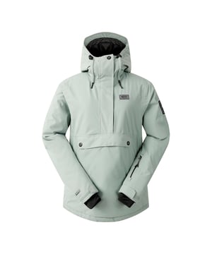 100% gerecycleerd polyester. Ontwerp: Badge. Stoftechnologie: ARED 15/15, Ademend, Duurzame waterafstotende afwerking, Isolerend, PFC-vrij, PFOA-vrij, PFOS-vrij, Waterdicht. Gel Grip, Hoge Warmte, Gewatteerd, Scrim achterpaneel, Sneeuwrok, Getapete Naden. Halslijn: Kap, staande kraag. Mouwtype: Met lange mouwen. Manchet: Lipje met aanraaksluiting. Kap Kenmerken: Op de kap gegroeid, Technisch, Knevelversteller. Zakken: 1 voorzak, opbergzak, klepsluiting, drukknoopsluiting, zak voor skipas. Sluiting: Halve rits, overhead, tweewegrits. Hem: Verstelbaar. 6 VK: 30 in. 8 UK: 32 in. 10 VK: 34 in. 12 VK: 36 in. 14 VK: 38 in. 20 VK: 45 in. 18 VK: 43 in. 16 VK: 40 in.