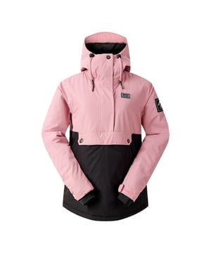 100% gerecycleerd polyester. Ontwerp: Badge. Stoftechnologie: ARED 15/15, Ademend, Duurzame waterafstotende afwerking, Isolerend, PFC-vrij, PFOA-vrij, PFOS-vrij, Waterdicht. Gel Grip, Hoge Warmte, Gewatteerd, Scrim achterpaneel, Sneeuwrok, Getapete Naden. Halslijn: Kap, staande kraag. Mouwtype: Met lange mouwen. Manchet: Lipje met aanraaksluiting. Kap Kenmerken: Op de kap gegroeid, Technisch, Knevelversteller. Zakken: 1 voorzak, opbergzak, klepsluiting, drukknoopsluiting, zak voor skipas. Sluiting: Halve rits, overhead, tweewegrits. Hem: Verstelbaar. 6 VK: 30 in. 8 UK: 32 in. 10 VK: 34 in. 12 VK: 36 in. 14 VK: 38 in. 20 VK: 45 in. 18 VK: 43 in. 16 VK: 40 in.