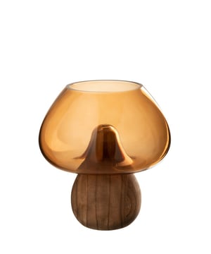 
Vase Mushroom Low Glass Caramel Width22Height23.5Length22Weight1.215 kgCollectionWinter 2025Colour BrownMaterial compositionGlass(78%),wood(22%) Materiaal: