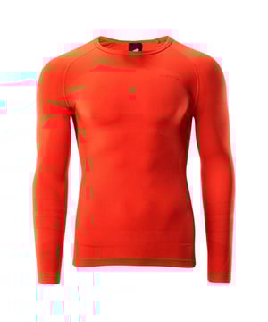 
92% Nylon, 8% Elastane. Ontwerp: Ribbel, structuur. Hals: Crew Neck. Mouwtype: Met lange mouwen. Stoftechnologie: Ademend, Vochtafvoerend, Sneldrogend, Thermisch. Slijtvast, Naadloos.