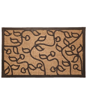 
Ontdek onze rechthoekige deurmat met bladerenmotief, ideaal om buiten voor uw voordeur te plaatsen om voetafdrukken in uw huis te voorkomen! Productkenmerken: Handbedrukte kokosborstelmat Bovenkant met rubberen onderkant en bladerenmotief Merk: CaliCosy Kleur: Black