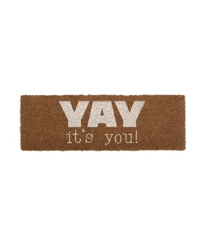 
Met deze unieke deurmat van Present Time geef je je gasten én jezelf altijd een goed entree! De vrolijk deurmat van Present Time zorgt hij voor een warm onthaal bij de voor- of achterdeur. De deurmatten van Present Time zijn altijd een beetje anders dan de standaard deurmatten hierwoord word je voeten vegen bij de deur ineens een wel heel gezellige aangelegenheid!ProductspecificatiesMateriaal: KokosvezelKleur: Bruin & WitAfmeting: 75 x 25 x 1.5cmBelangrijke productkenmerkenLeuke deurmat voor bij de voordeurVoor binnen of voor buitenGeschikt voor intensief dagelijks gebruikHet trendy merk Present Time omvat de zorgeloze geest van toegankelijke woonaccessoires voor elke stijl en elk huis. Present Time heeft een hart voor design en oog voor functionaliteit. Alle artikelen hebben daarom een eenvoudig te stylen, functionele en bijna Scandinavische uitstraling. Het staat voor alles wat je mooi vindt voor jouw huis, zonder met minder genoegen te nemen. Present Time past in jouw huis en brengt de juiste energie in elke hoek van een plek die je thuis kunt noemen. - Afmeting: 75x25x1,5 - Kleur: Bruin - Materiaal: Kokosvezel