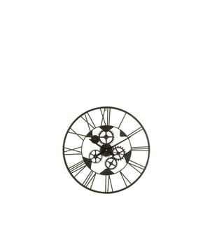 
Clock Roman Numerals Wheels Metal Black Small Width4Height60Length60Weight1.2 kgCollectionWinter 2023Colour BlackMaterial compositionPlastic(2%),iron(98%) Materiaal:
