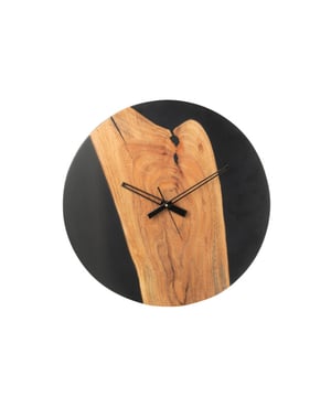 
Wall Clock Modern Acacia Wood/Resin Natural/Black Width2Height55Length55Weight5.4 kgCollectionZomer 2025Colour BlackMaterial compositionAcacia wood(65%),resin(35%) Materiaal: