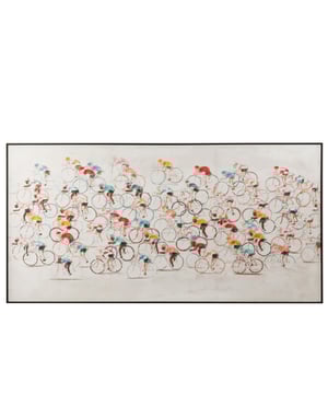 
Painting Cyclists Canvas/Paint Mix Width3.5Height100Length180Weight4.7 kgCollectionZomer 2024Colour MixMaterial compositionFir wood(10%),canvas(40%),plastic(10%),paint(40%) Materiaal:Canvas