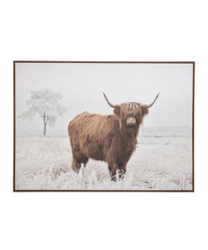 
Wall Deco Landscape Yak Pinewood/Polyresin White/Brown Width4.3Height103Length143Weight3.2 kgCollectionWinter 2024Colour BrownMaterial compositionPinewood(65%),polyresin(30%),polyester(5%) Materiaal:Canvas