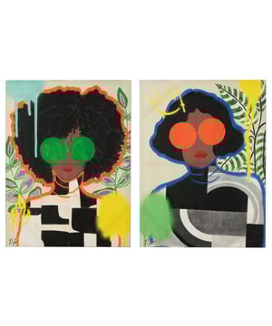 
Wall Deco Women Popart Canvas Mix Large Assortment Of 2 Width3.8Height100Length75Weight2.4 kgCollectionZomer 2025Material compositionPinewood(20%),paint(10%),canvas(70%) Materiaal:Canvas