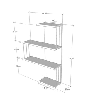 
Productkenmerken:Gemaakt van melamine spaanplaat van 18 mm dik met zwart metalen draad.Breedte grote planken: 64 cm, kleine: 34 cm.4 planken.Wandmontage.Afmetingen product: Lengte 64 cm x Hoogte 96 cm x Diepte 19 cm - Nettogewicht: 8,37 kg.Afmetingen verpakking: Pakket nr.1: Lengte 39 cm x Hoogte 105 cm x Diepte 6,5 cm - Brutogewicht: 9 kg. Merk: CaliCosy Kleur: White